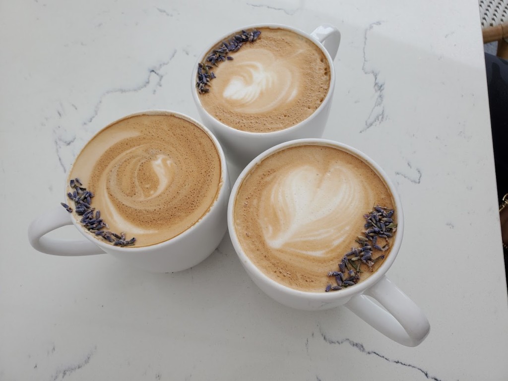 3 coffee cups at Kitchen In The Canyon