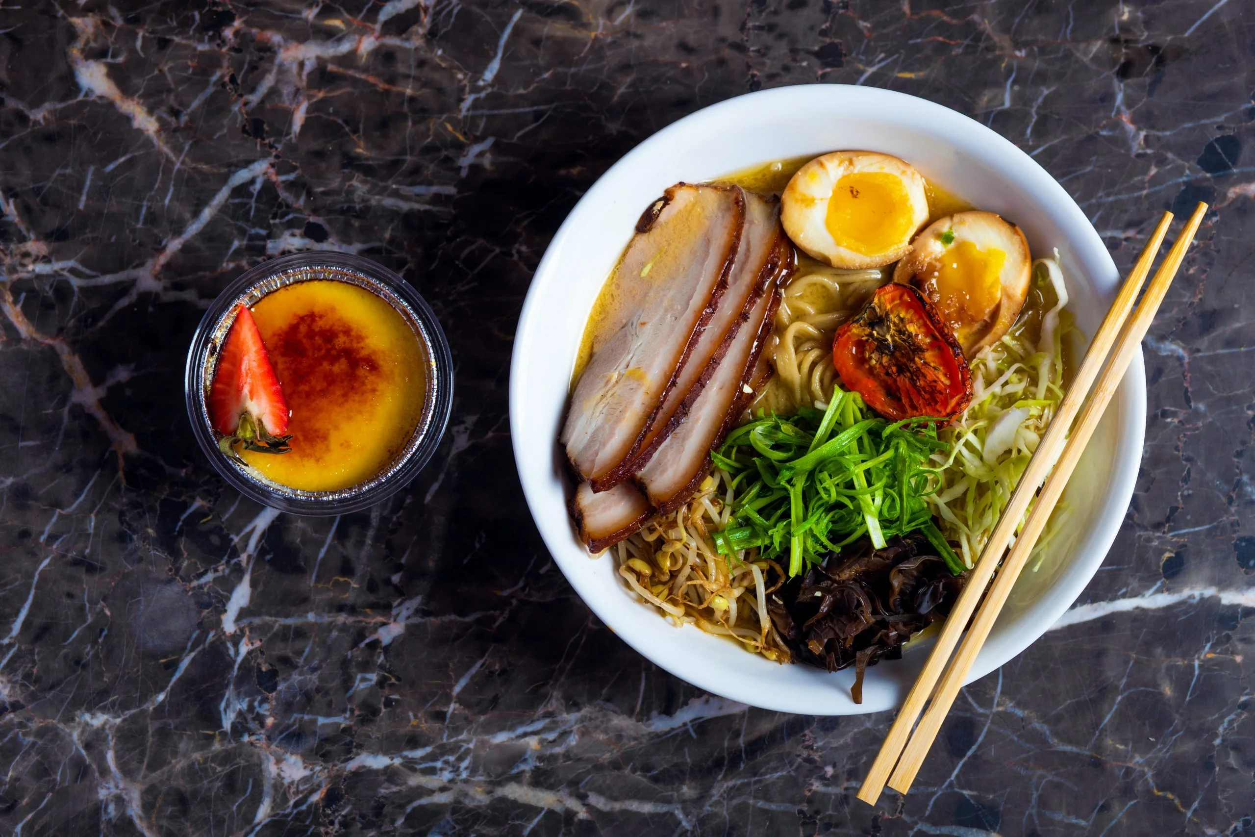 cooked ramen on white ceramic