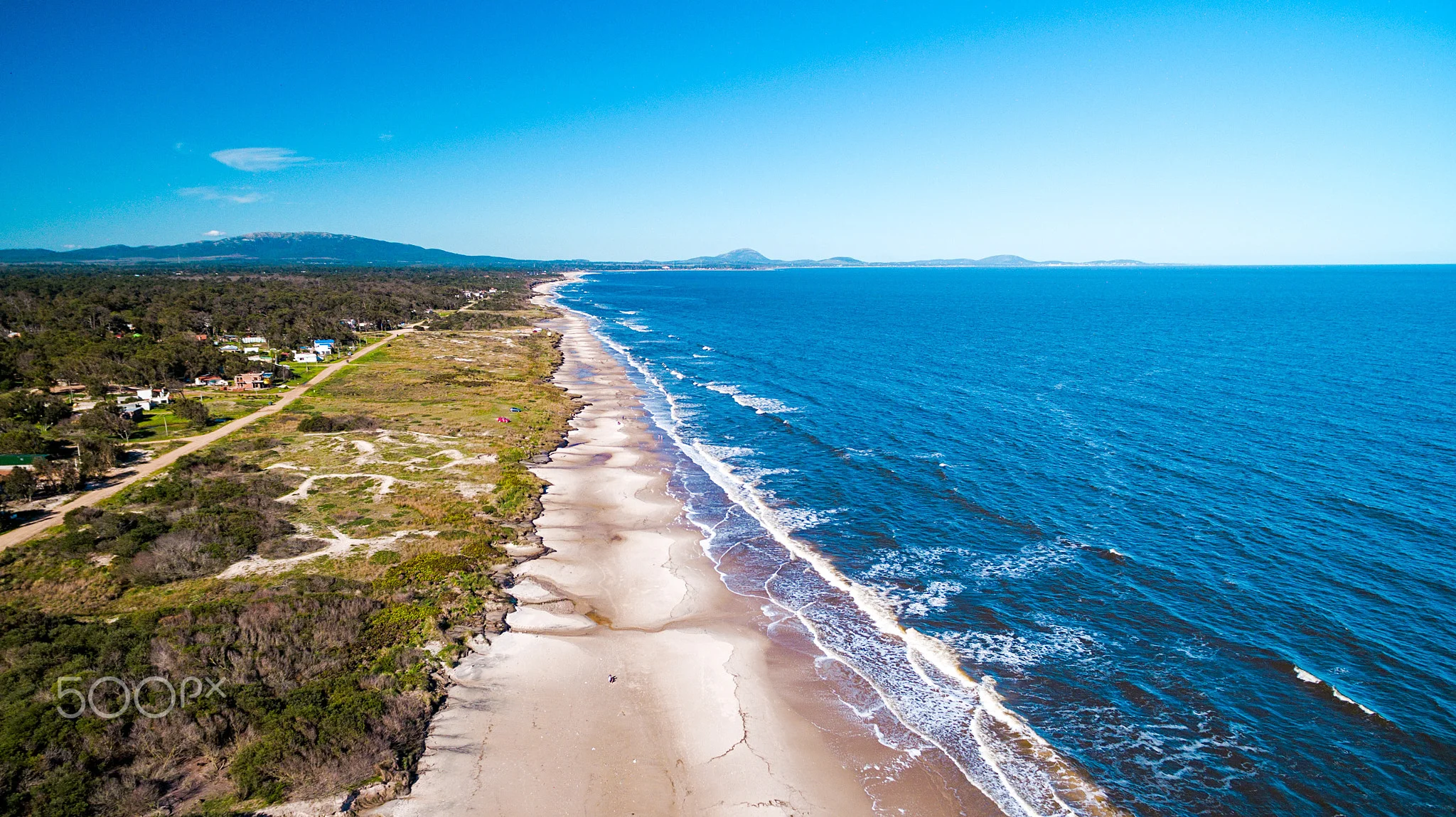 blue water sand terrain beach