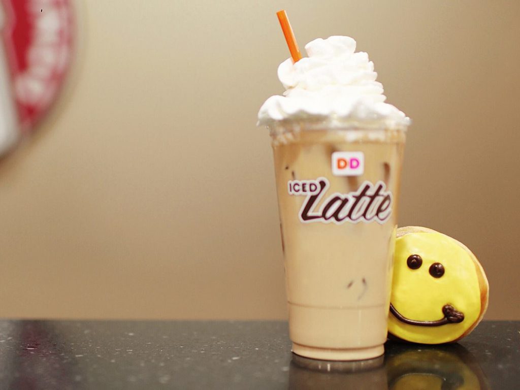 Dunkin' Donuts iced latte