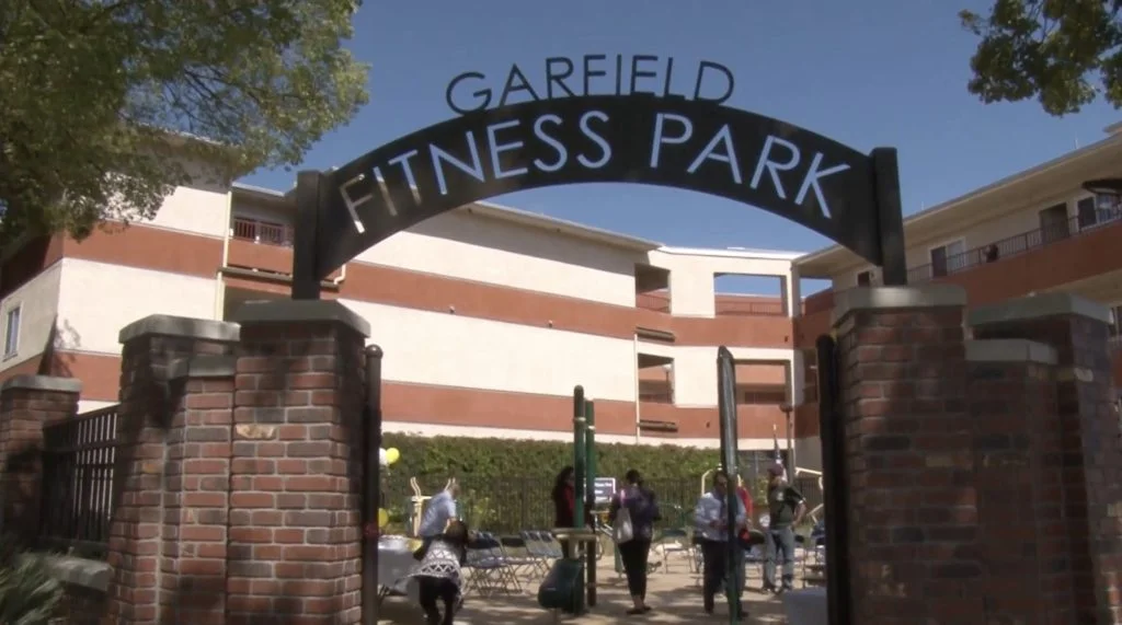 Garfield Exercise Park ribbon cutting ceremony