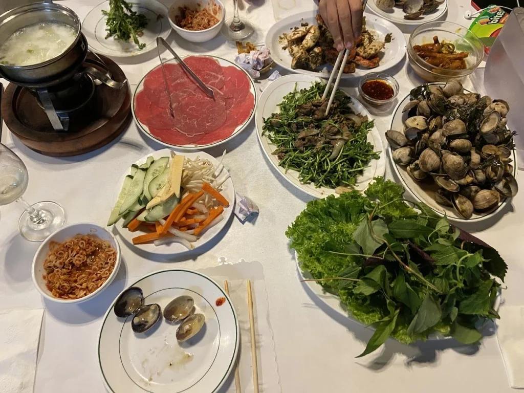 Thien An Restaurant - Charbroiled Ground Beef Wrapped in Betel Leaf