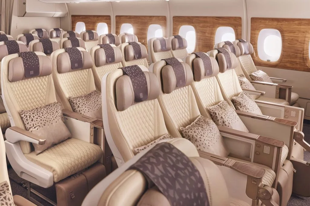 emirates premium economy sitting