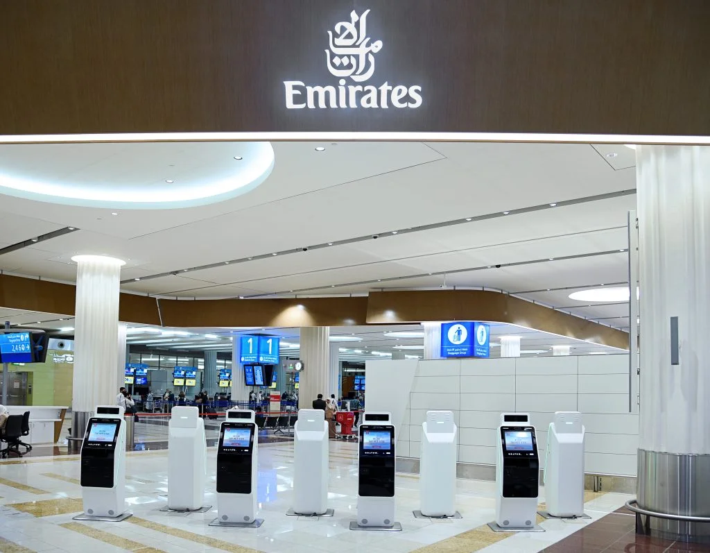 Airport Kiosk Emirates. Courtesy Emirates