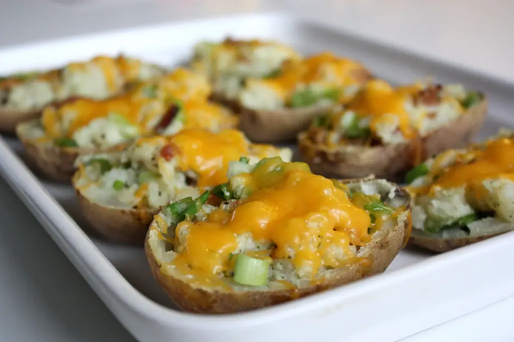 stuffed potatoes with meat cheese