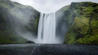 waterfall greenry