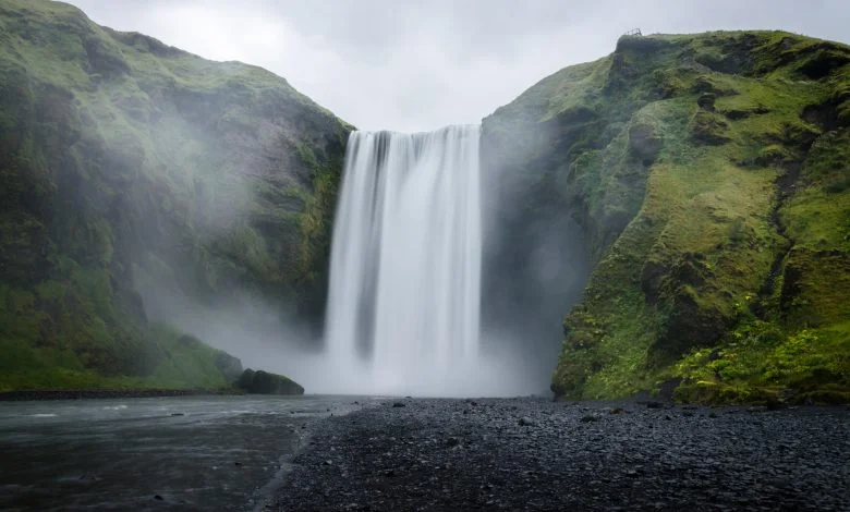 waterfall greenry
