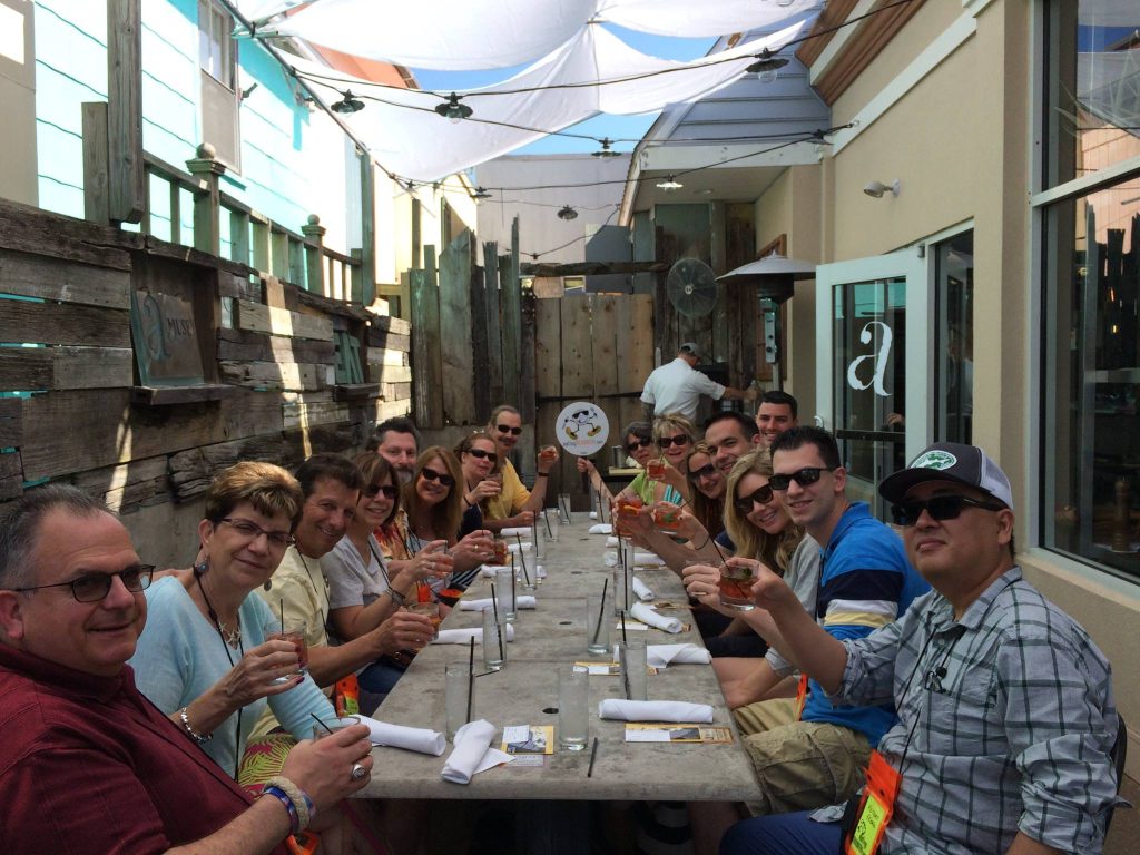 Rehoboth Walking Food Tour people drinking at a table