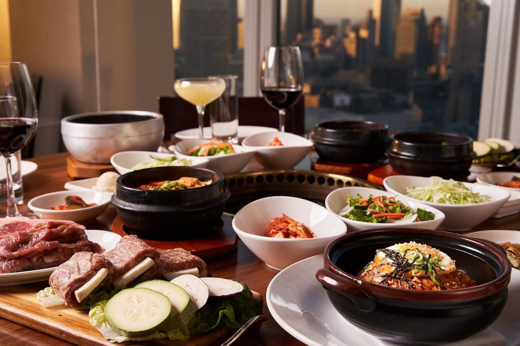 korean food with a view at Gaonnuri NYC