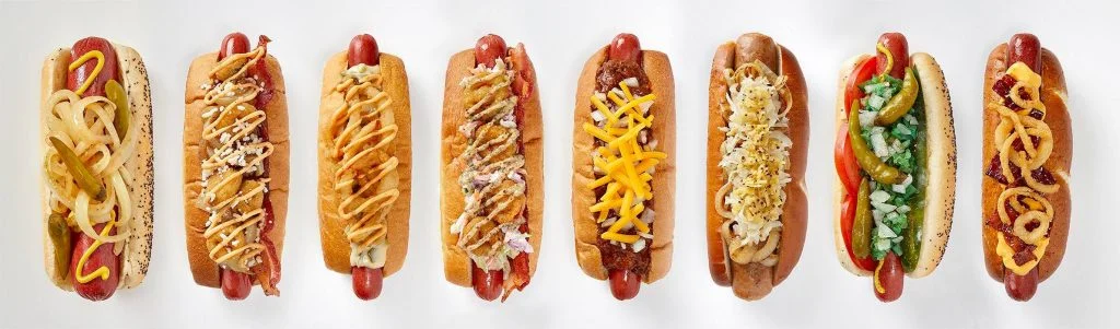 hotdogs showcase AD&B America's Dog & Burger