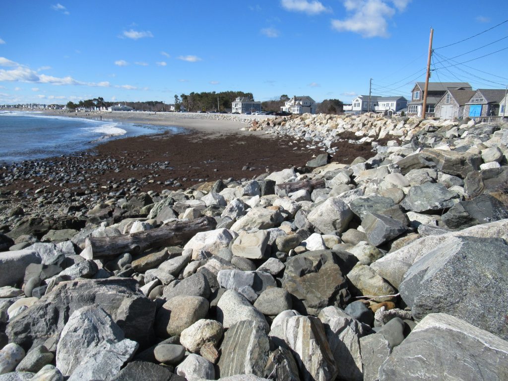 rocks at north hampton beach NH