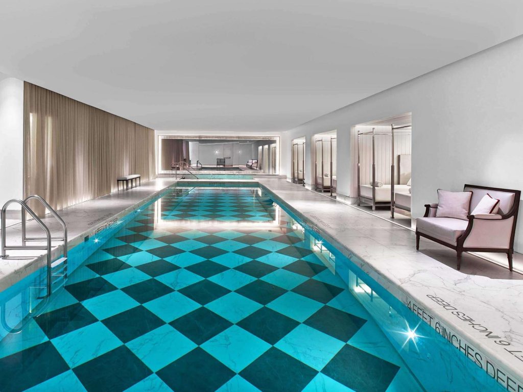 Pool at Baccarat Hotel And Residences in NYC