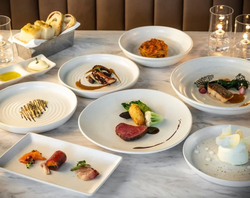 Scarpetta variety of dishes at hampton