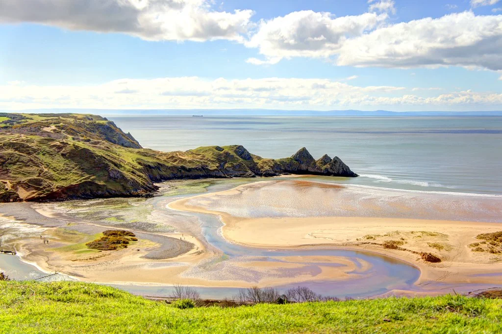 Three Cliffs Bay Beach