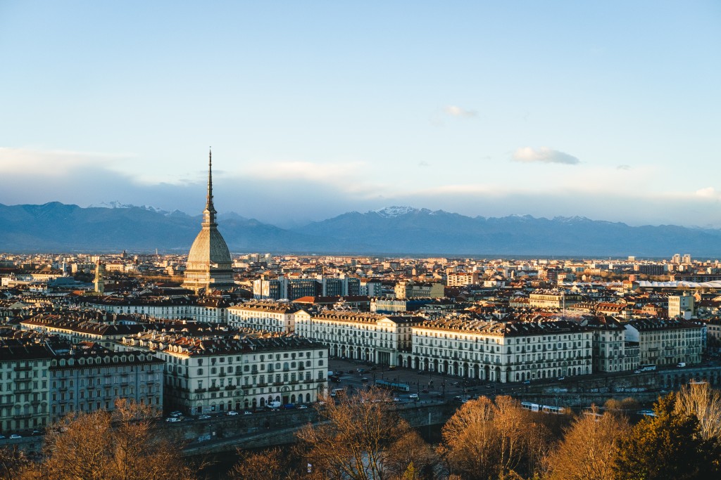 Torino, Metropolitan City of Turin, Italy aerial view