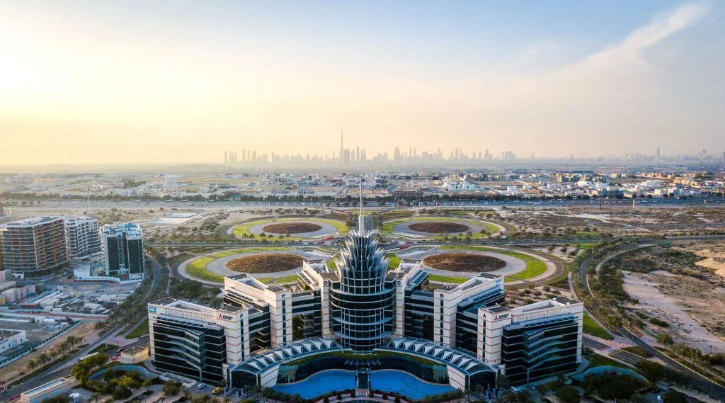 Dubai Silicon Oasis drone view