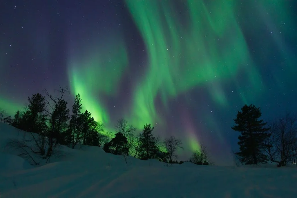 Northern Lights in Lapland, Finland. 