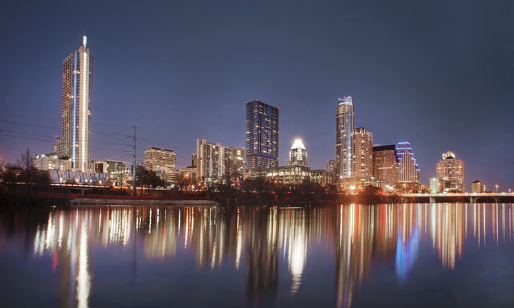 Austin Skyline and Lady Bird Lake