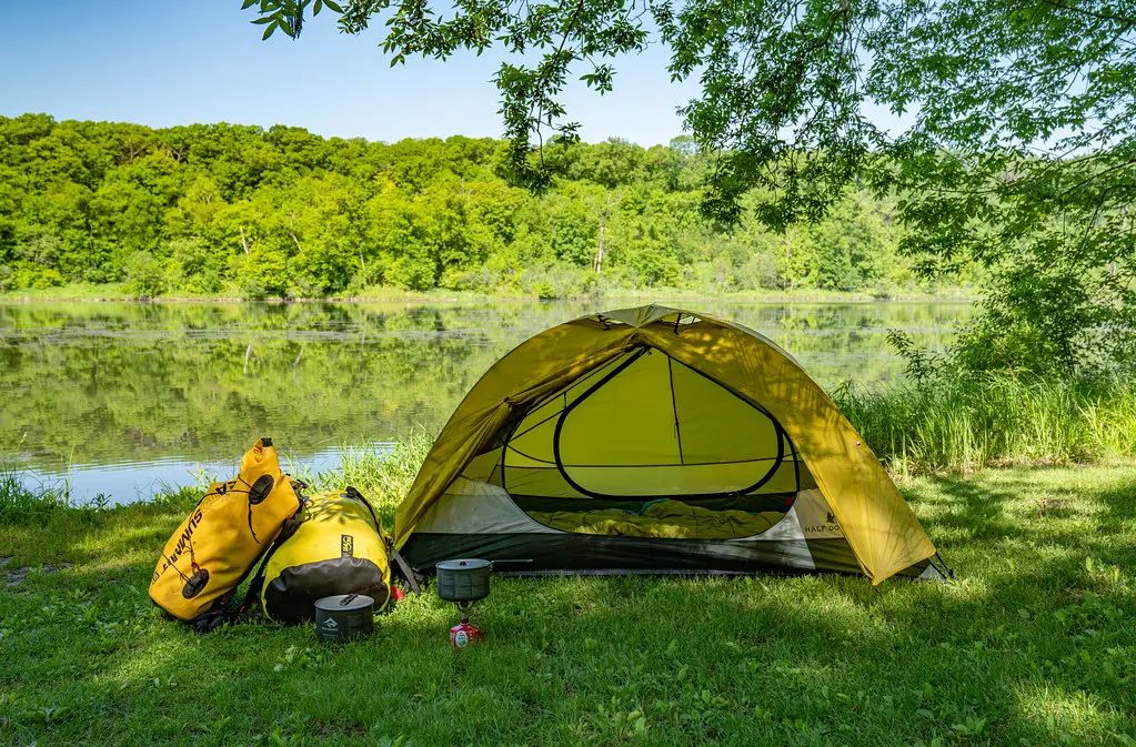 Camping Setup at William O'Brien State Park, Minnesota