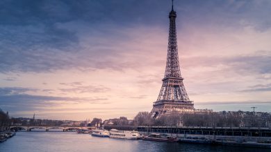 paris eiffel tower beautiful weather