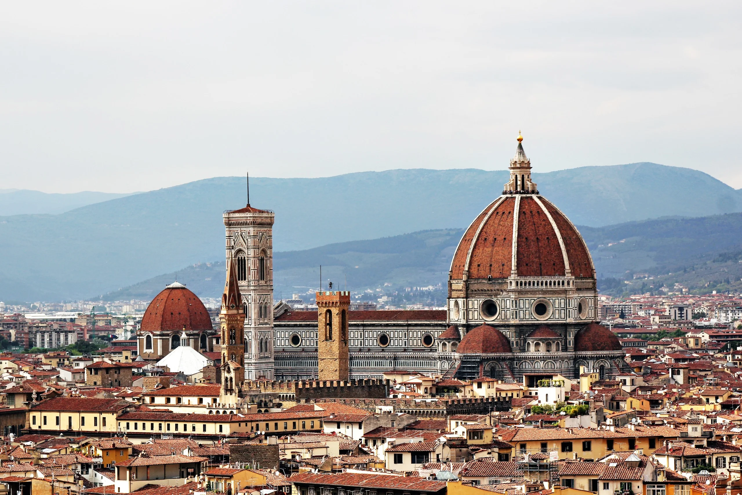 florence, italy aerial view