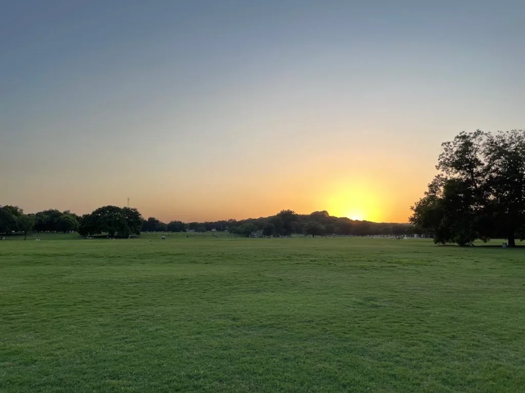 Zilker Park sunset