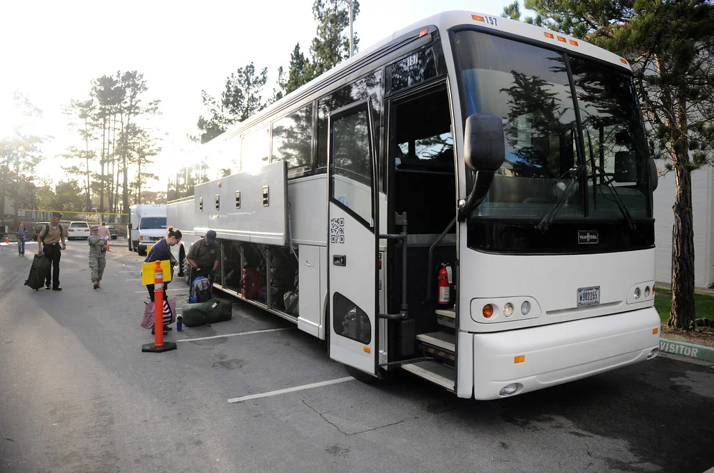 white transport airport bus