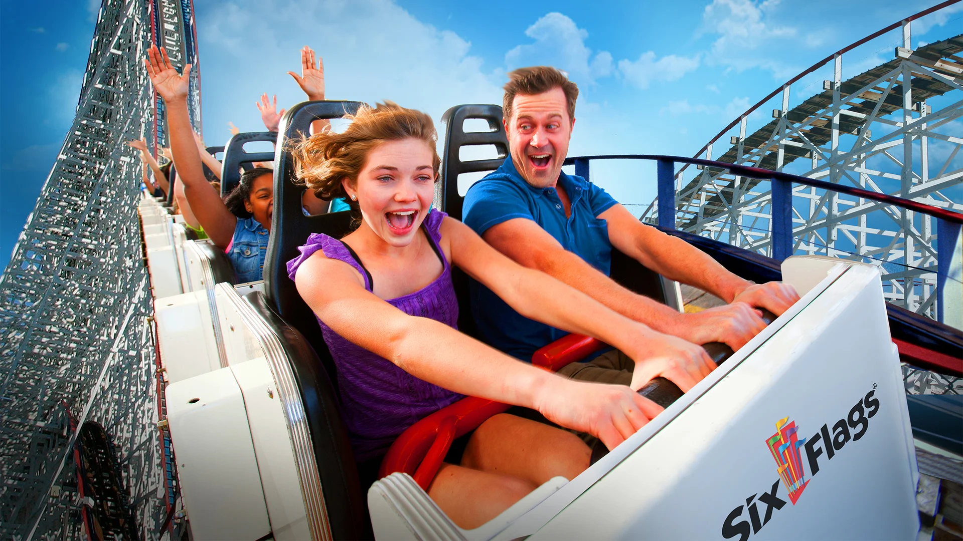 Group of friends enjoying a ride