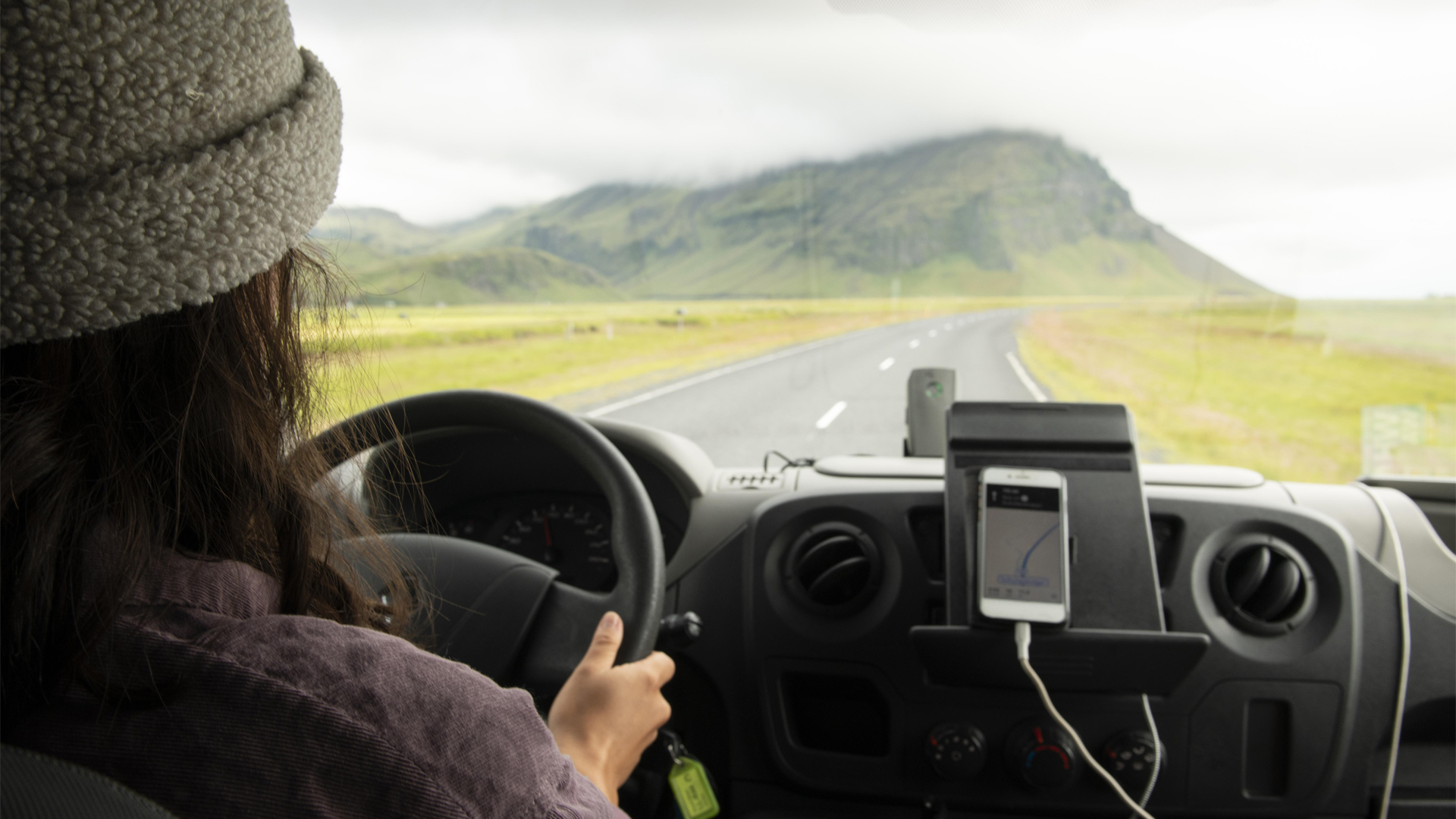 Women driving a car