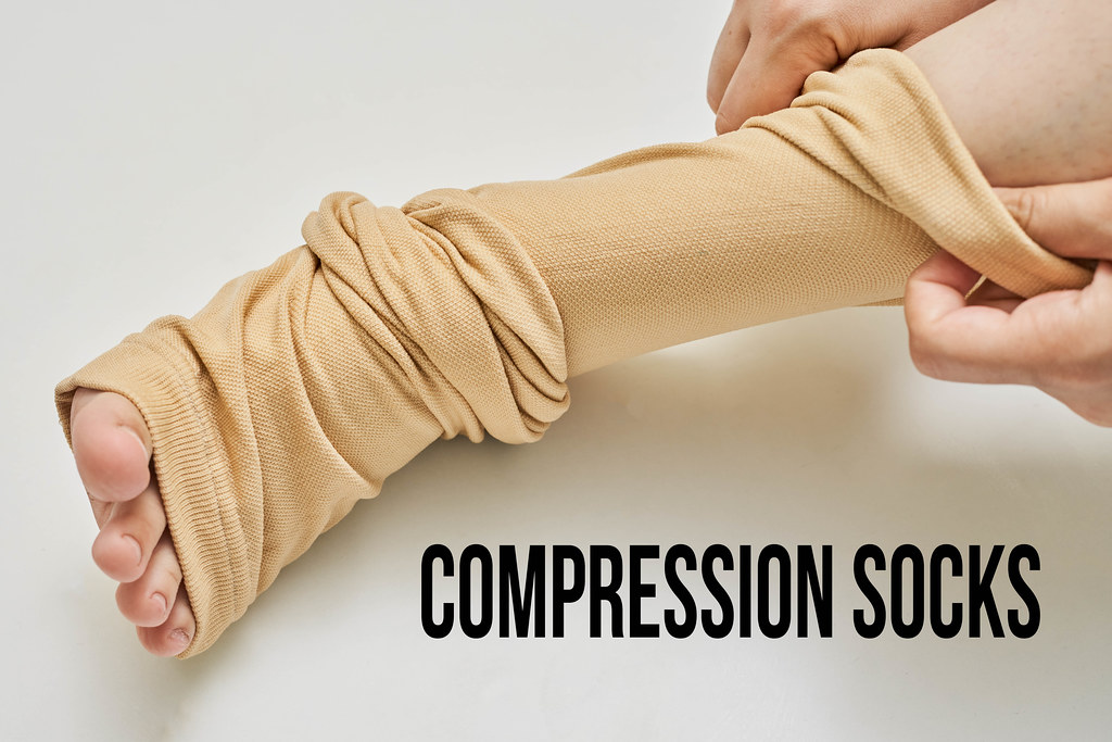 Wearing Compression Socks May Help