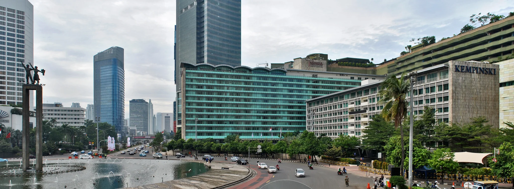 Indonesia Hotel and road