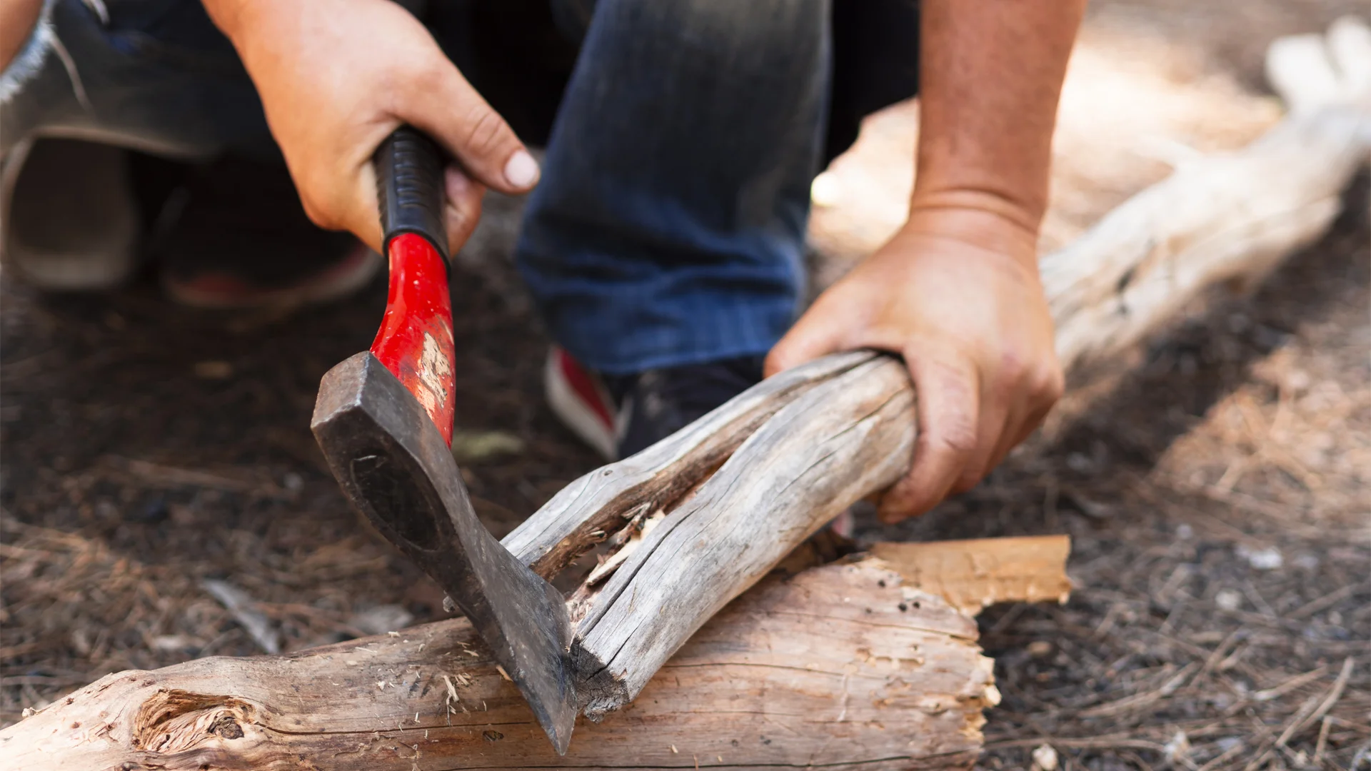 Strengthening the Wood with an axe