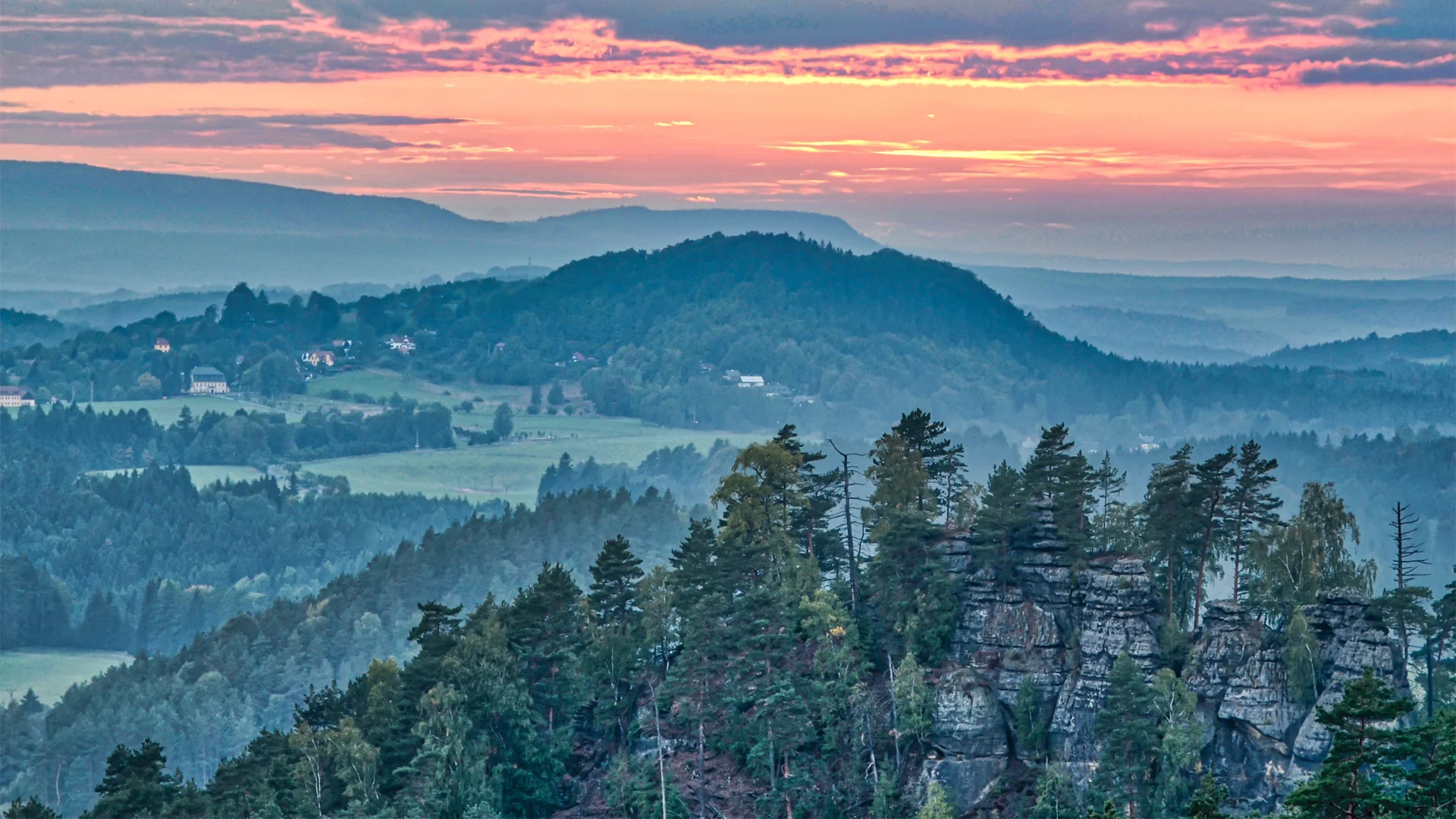 Beautiful Bohemian Switzerland national park