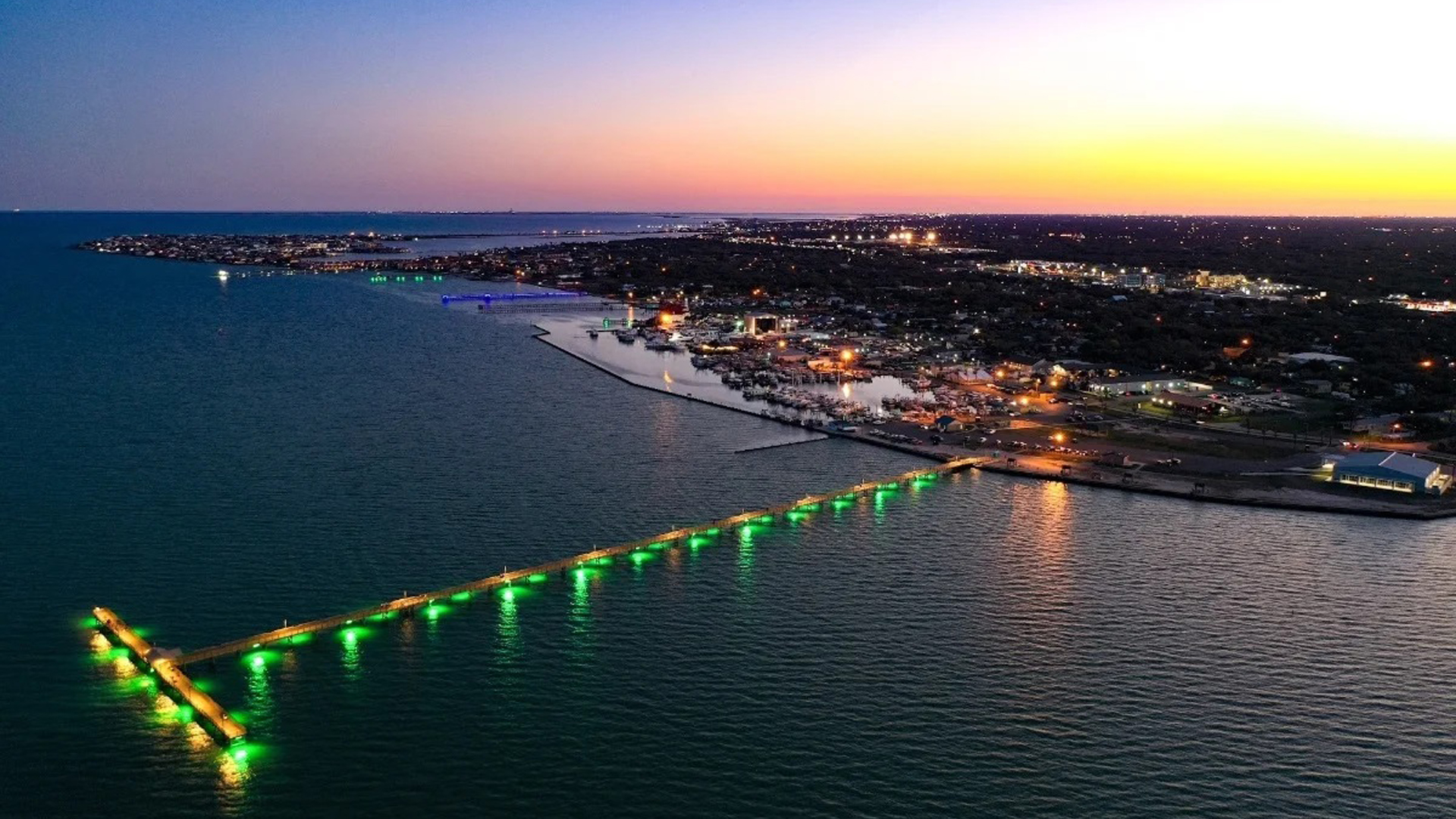 Beautiful fishing pier in Texas