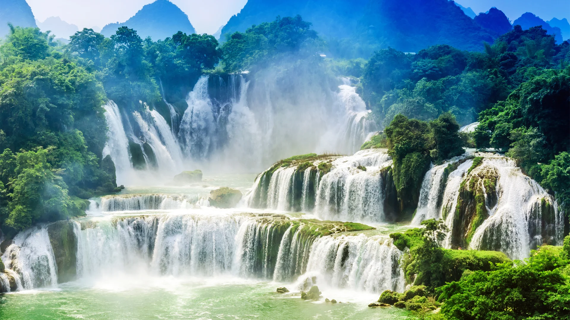 Incredibly beautiful waterfall