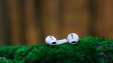 airpods on green grass