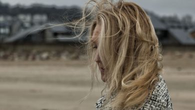 girl with sand in her hair