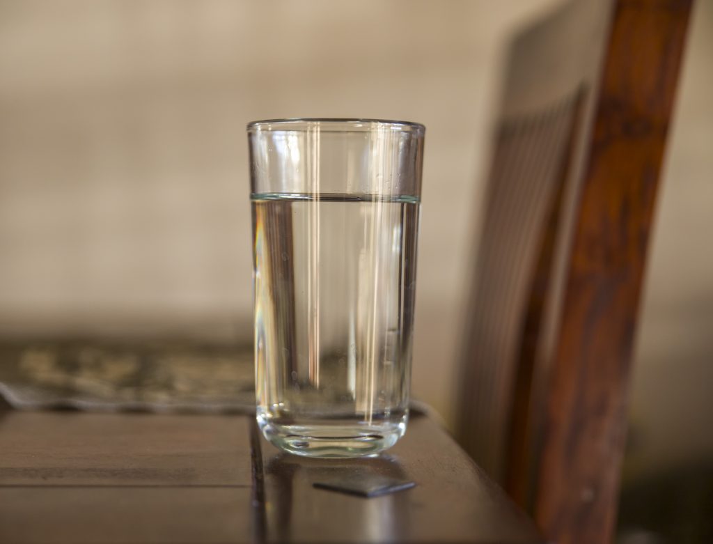 glass of water