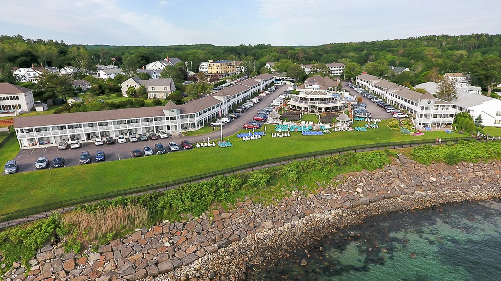 Drone shot of Anchorage By The Sea