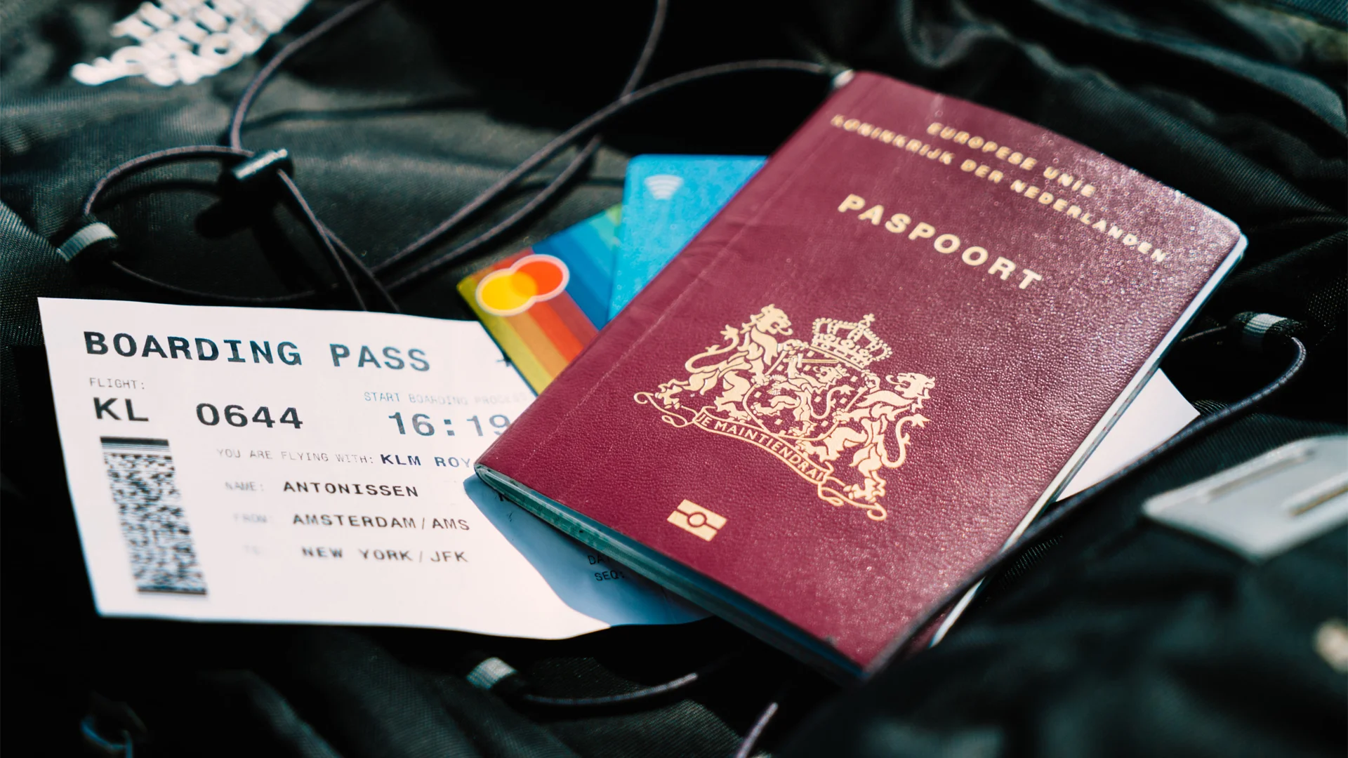 UK Passport and boarding pass