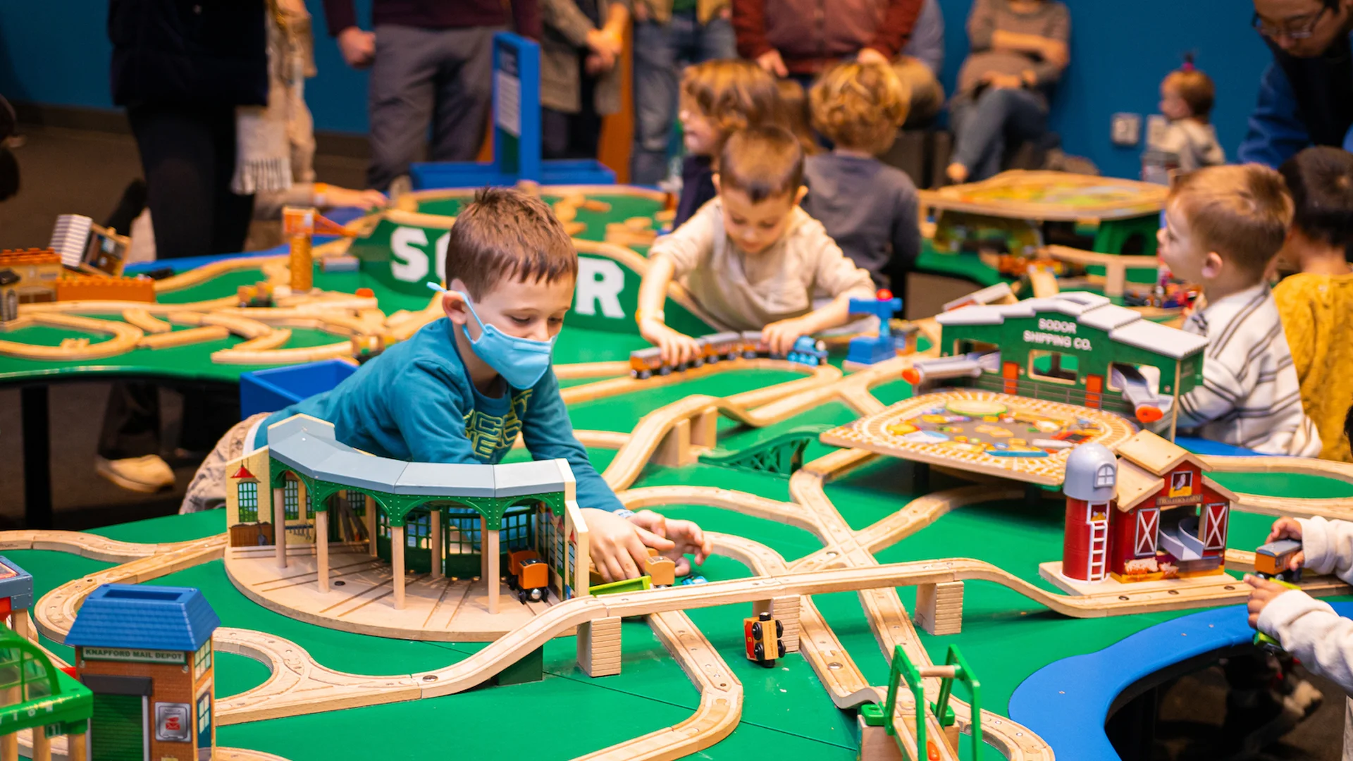 Kids playing at the Liberty Science Center