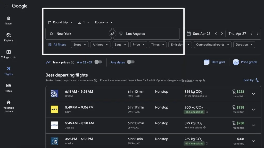 How to Use Google Flights to Find Cheap Flights? [ Guide]