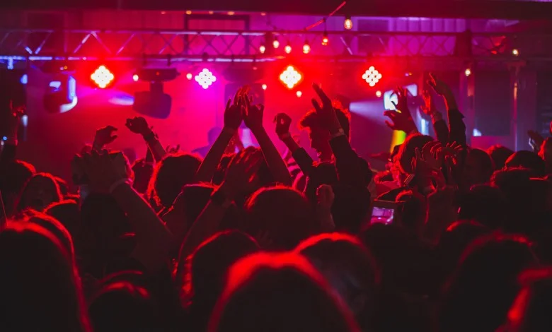 People dancing in a club