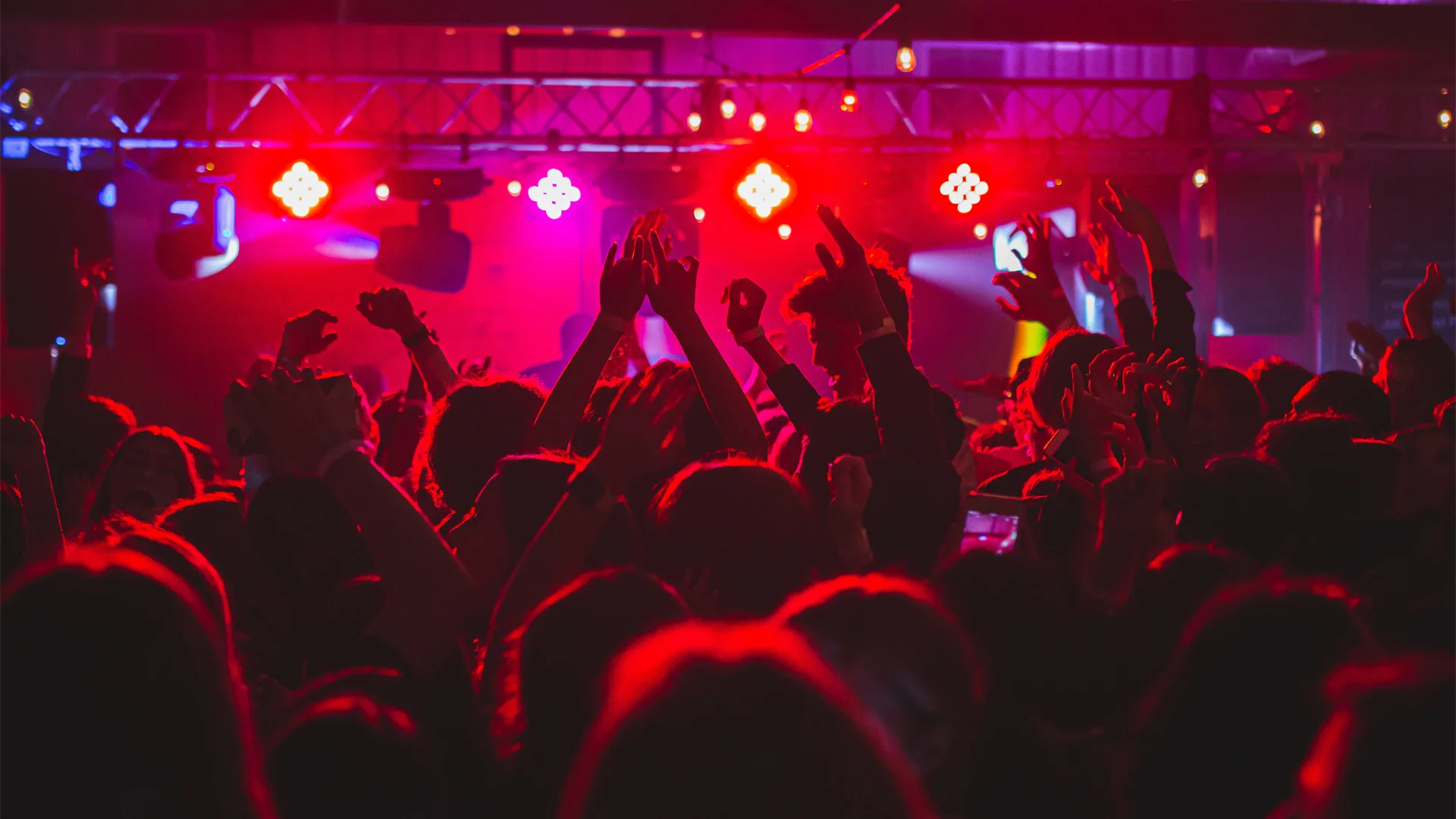 People dancing in a club