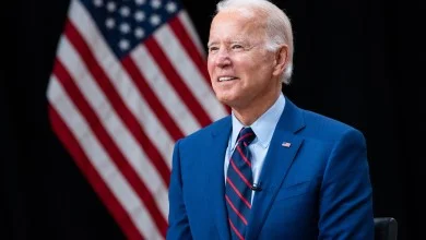 Joe Biden picture with us flag