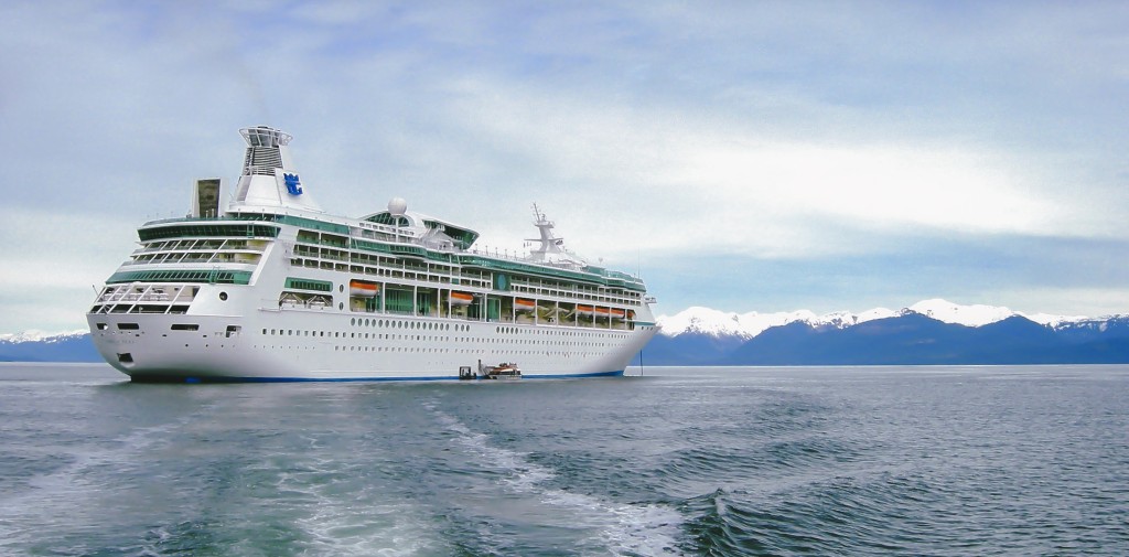 Vision of The Seas cruise ship by Royal Caribbean International, in Alaska