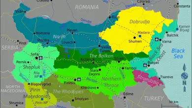 bulgaria cultural regions map