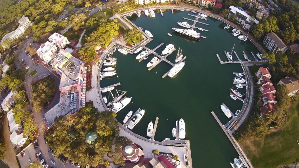 Hilton Head drone view