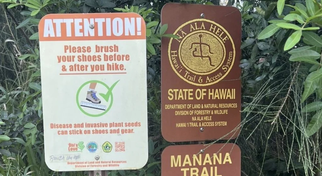 waimano falls safety board