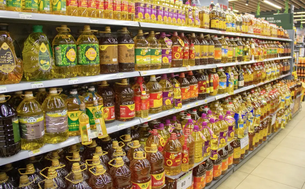 Cooking Oil on Shelf